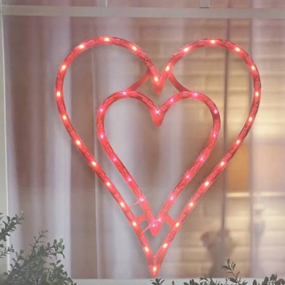 Impact Innovations Double Heart Window Light